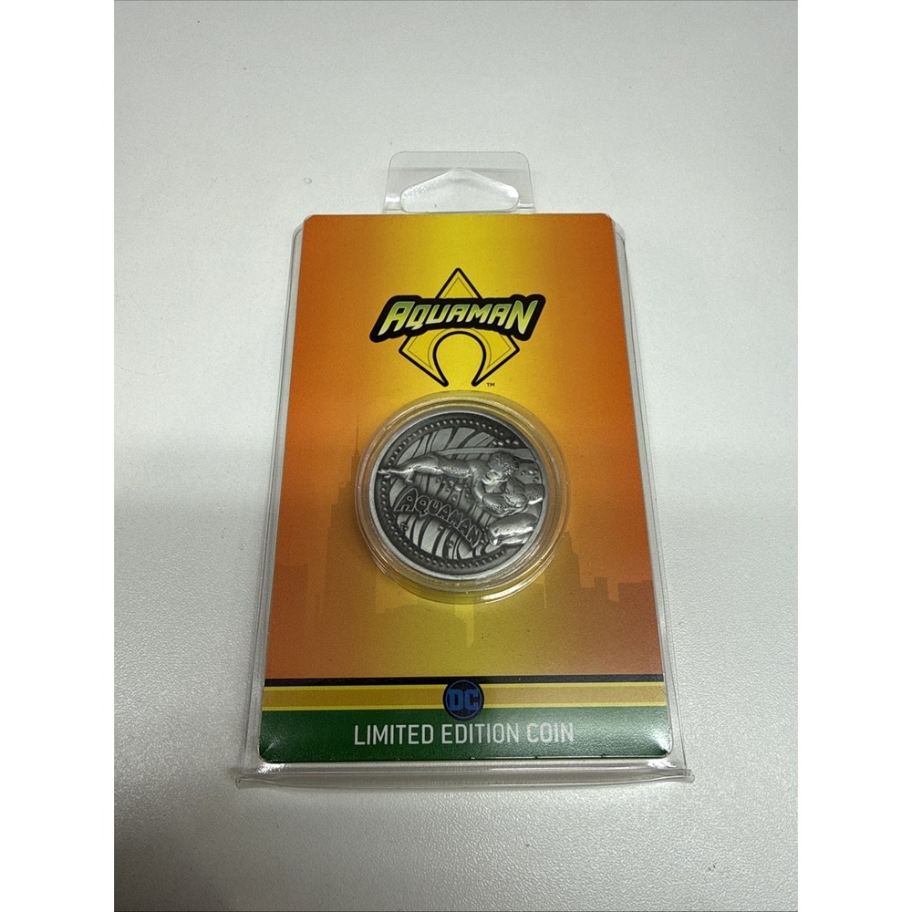 DC Comics Limited Edition Aquaman Coin Limited (ONLY 9,995 Numbered) RARE LE